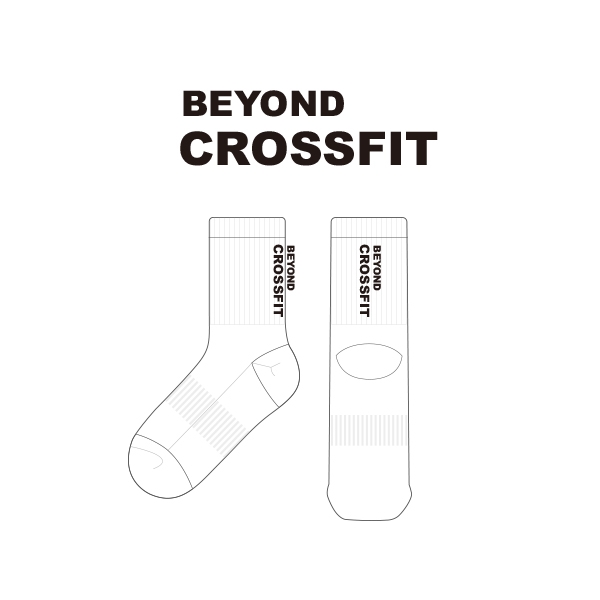 비욘드 크로스핏_BEYOND CROSSFIT의 남, 녀 공용 스포츠 중목양말 제작사례