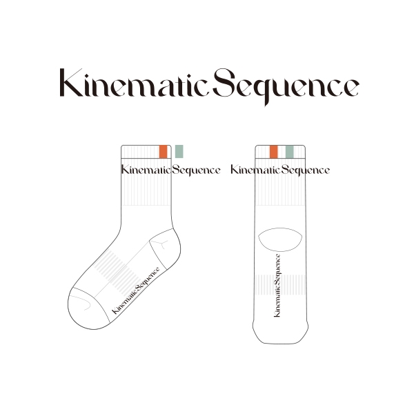 키네마틱씨퀀스_Kinematic Sequence의 남, 녀 공용 스포츠 중목양말 제작사례