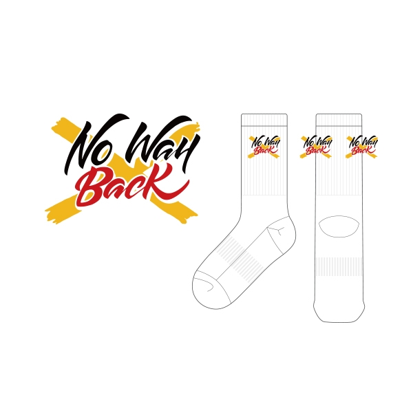 조짐_No Way Back의 남, 녀 공용 스포츠 장목양말 제작사례