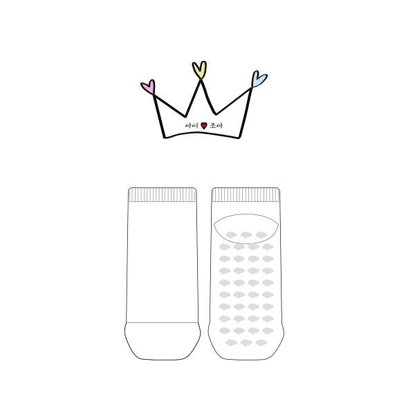 아이조아 의 아동 패션 논슬립 발목양말 제작사례_2차