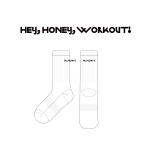 헤이허니워크아웃_Hey, Honey, Workout!의 남, 녀 공용 스포츠 장목양말 제작사례