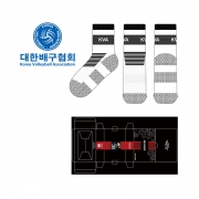 대한배구협회_Korea Volleyball Association의 남, 녀 공용 스포츠 중목양말 제작사례