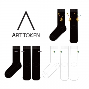 아트토큰_ARTTOKEN의 남, 녀 공용 자수와 편직 패션 장목양말 제작사례