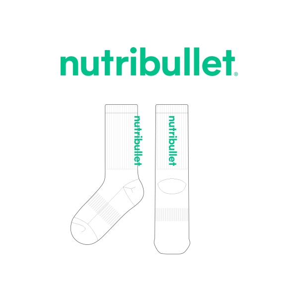 뉴트리불렛_nutribullet의 남, 녀 공용 스포츠 장목양말 제작사례