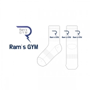 람스짐_ram’s gym의 남, 녀 공용 스포츠 중목양말 제작사례