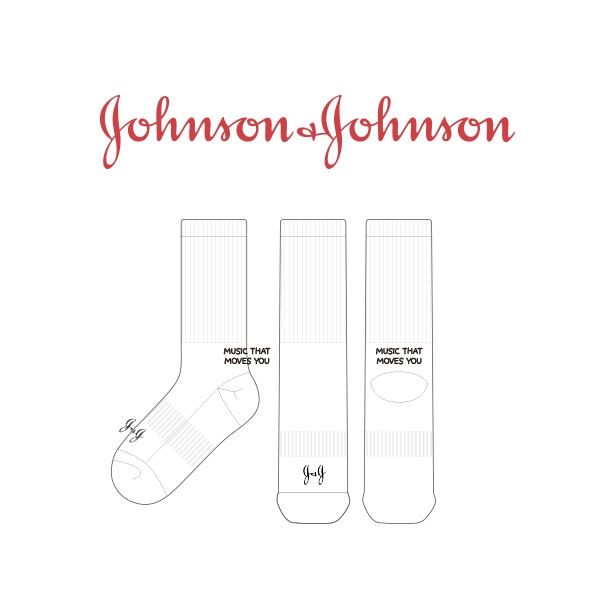 존슨앤존슨_Johnson & Johnson의 남, 녀 공용 스포츠 장목양말 제작사례