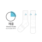 체력단련을 위한 채움_Workout Studio의 남, 녀 공용 스포츠 장목양말 제작사례