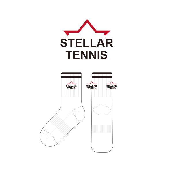 스텔라테니스_STELLAR TENNIS의 남, 녀 공용 스포츠 중목양말 제작사례