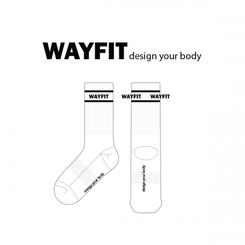 웨이핏_WAYFIT의 남, 녀 공용 스포츠 장목양말 제작사례_2차