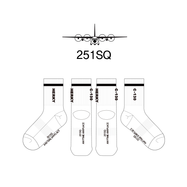 제251공수비행대대의 남자 스포츠 중목양말 제작사례_3차