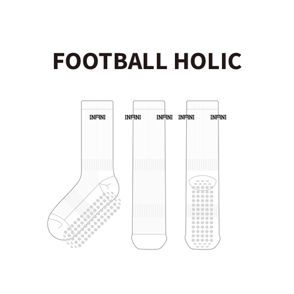 풋볼홀릭_FOOTBALL HOLIC의 남자 스포츠 논슬립 장목양말 제작사례