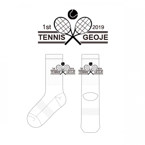 거제실내테니스_TENNIS GEOJE의 남, 녀 공용 스포츠 장목양말 제작사례