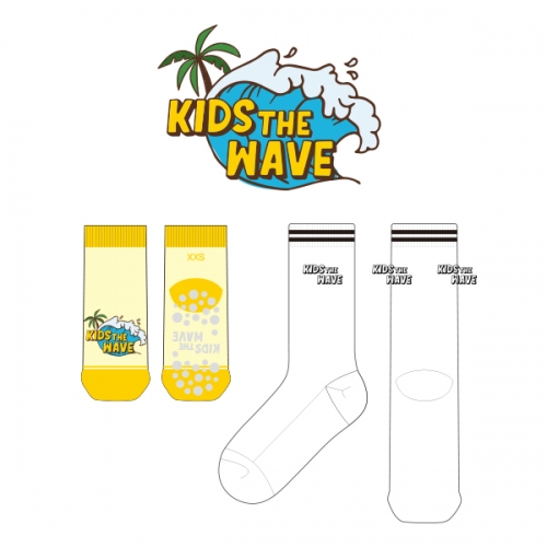 키즈더웨이브_KIDS THE WAVE의 남, 녀 공용 패션 장목양말과 아동 논슬립 발목양말 제작사례