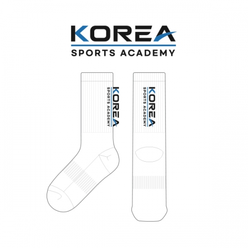 한국체대입시_KOREA SPORTS ACADEMY의 남, 녀 공용 스포츠 장목양말 제작사례