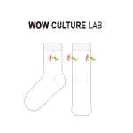 서울와우북페스티벌_와우컬처랩(WOW CULTURE LAB)의 남, 녀 공용 패션 중목양말 제작사례