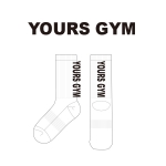 유얼스짐_YOURS GYM의 남, 녀 공용 스포츠 장목양말 제작사례