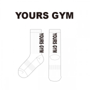 유얼스짐_YOURS GYM의 남, 녀 공용 스포츠 장목양말 제작사례