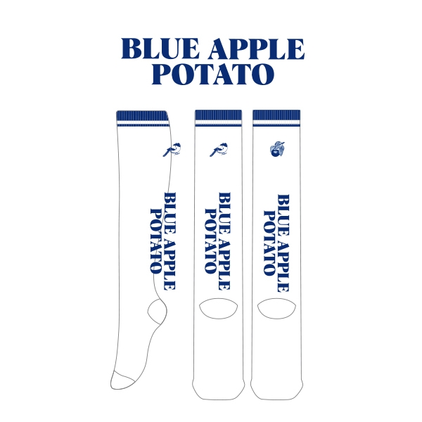 블루애플포테이토_Blue apple potato의 아동 패션 자수 니삭스 제작사례