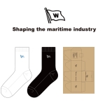 윌헴슨쉽매니지먼트코리아(주)_Shaping the maritime industry의 남, 녀 공용 패션 자수 중목양말 제작사례