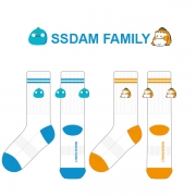 쓰담패밀리_SSDAM FAMILY의 남, 녀 공용 스포츠 장목양말 제작사례