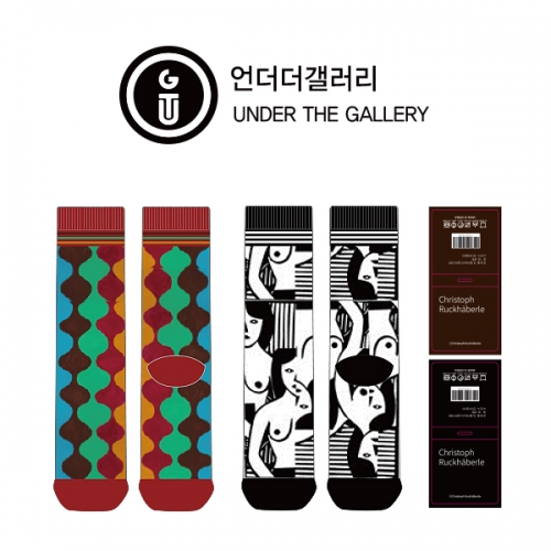 언더더갤러_UNDER THE GALLERY의 남, 녀 공용 패션 장목양말 제작사례