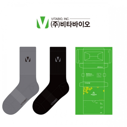 (주)비타바이오_VITABIO, INC의 남자 스포츠 장목양말 선물세트 제작사례_8차