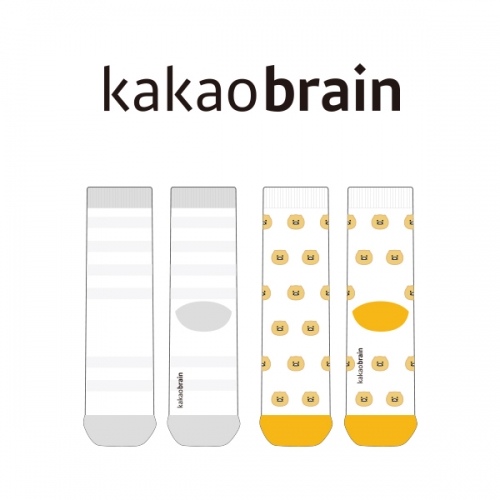 카카오브레인_kakaobrain의 남, 녀 공용 패션 중목양말 제작사례