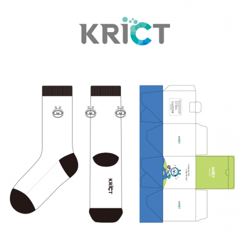 한국화학연구원_KRICT의 남, 녀 공용 패션 장목양말 선물세트 제작사례