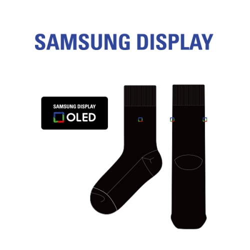 삼성디스플레이_SAMSUNG DISPLAY의 남, 녀 공용 패션 장목양말 선물세트 제작사례