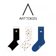 아트토큰_ARTTOKEN의 남, 녀 공용 패션 자수 장목양말 제작사례_5차