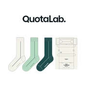 쿼타랩_QuotaLab.의 남, 녀 공용 패션 장목양말 선물세트 제작사례
