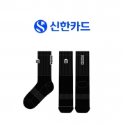 신한카드의 남, 녀 공용 스포츠 장목양말 제작사례