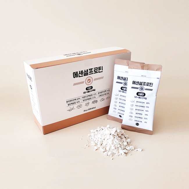 에센셜프로틴 식물성 단백질(곡물맛) 20g*20포 400g 1박스