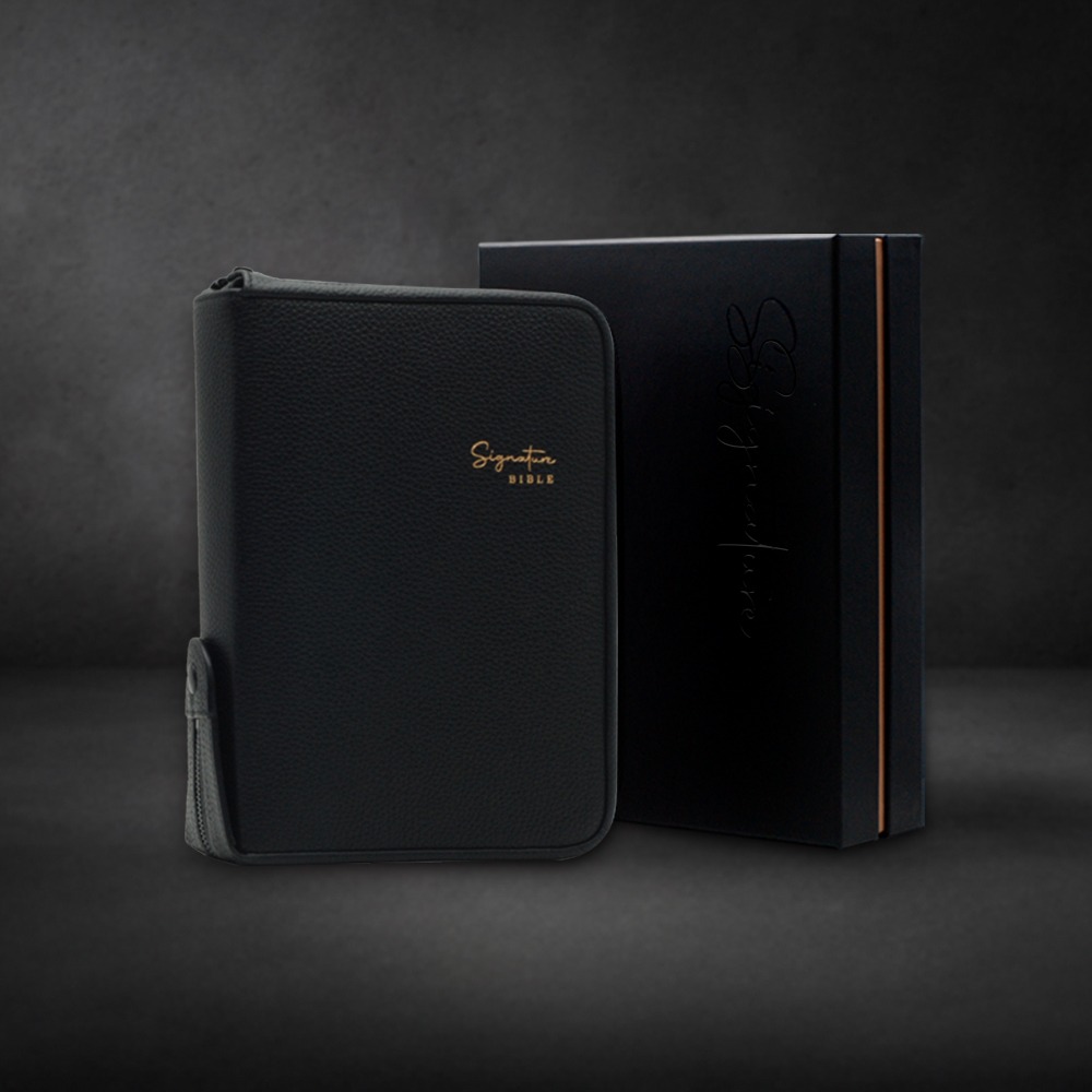 개정판 천연우피 시그니처 컬러성경 대합본 블랙