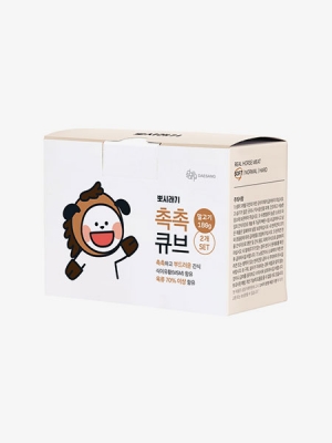 뽀시래기 촉촉큐브 국내산 말고기 180g 2개입