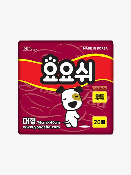 요요쉬 배변패드 플로랄와인 대형 20매