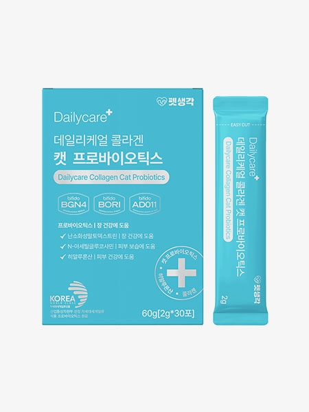 (20%할인) 펫생각 데일리케얼 콜라겐 캣 프로바이오틱스 고양이 유산균 60g