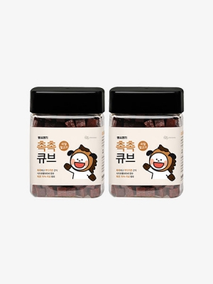(2개세트) 뽀시래기 촉촉큐브 국내산 말고기 180g 2개입