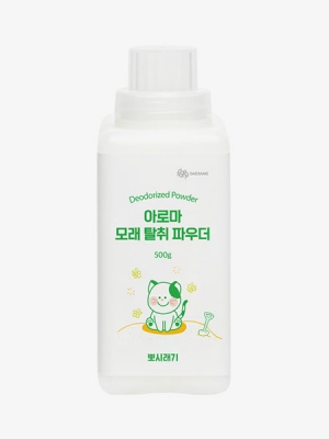(2개세트) 뽀시래기 모래 탈취제 아로마 파우더 500g