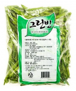 전처리냉동,그린빈(중국산) , 두께 7~8mm, 1kg팩,면세