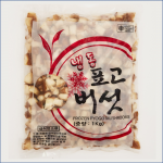 전처리냉동,표고버섯다이스 , 1.5cm다이스, 1kg팩,면세