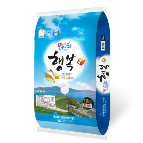 23년산 햅쌀 블루시티거제 행복미 새청무 쌀, 1개, 10kg,!