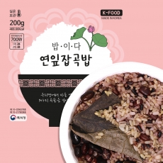 국내산 연잎과 찹쌀로 만든 연잎잡곡밥(건강햇반),*