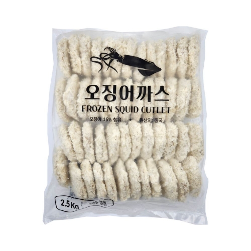 농우 냉동 오징어까스 2.5kg/팩(50g×50개입),대용량*