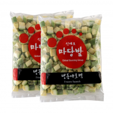 냉동애호박 1KG*2ea 1.5cm Dice Cu* 전처리냉동 !