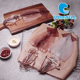 촉촉한 반건조 오징어 650g / 5미,!