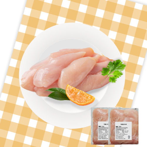 닭안심살 2kg(1kg팩 2개), 냉동,무료배송,!