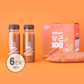 100%착즙 제주당근쥬스 180ml*6병, 냉동 [무료배송],*
