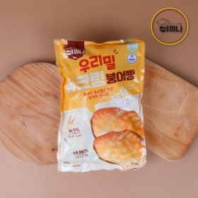 우리밀로 만든 아끼니 슈크림 붕어빵 500g/봉*2EA, 냉동 [무료배송],*