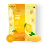 맥그로우 급속냉동 열대망고 청크100% 1kg&times;5ea,!
